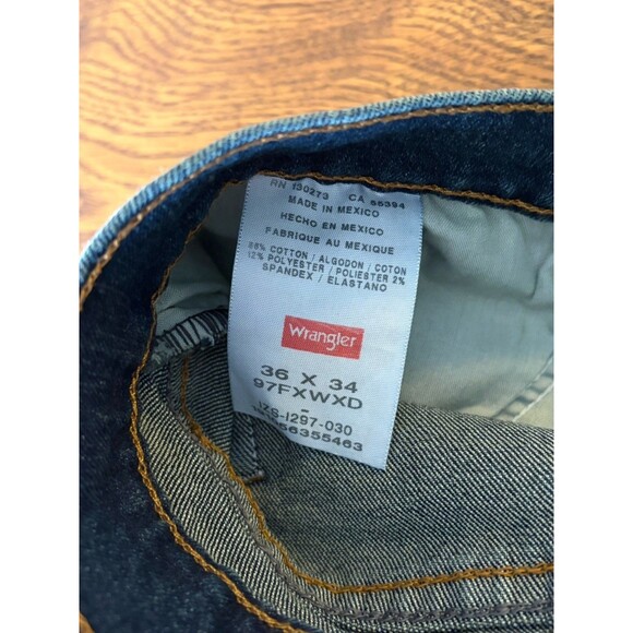 Wrangler Men's Carpenter Jeans Size 36x34, Blue, Straight Leg - Picture 3 of 8